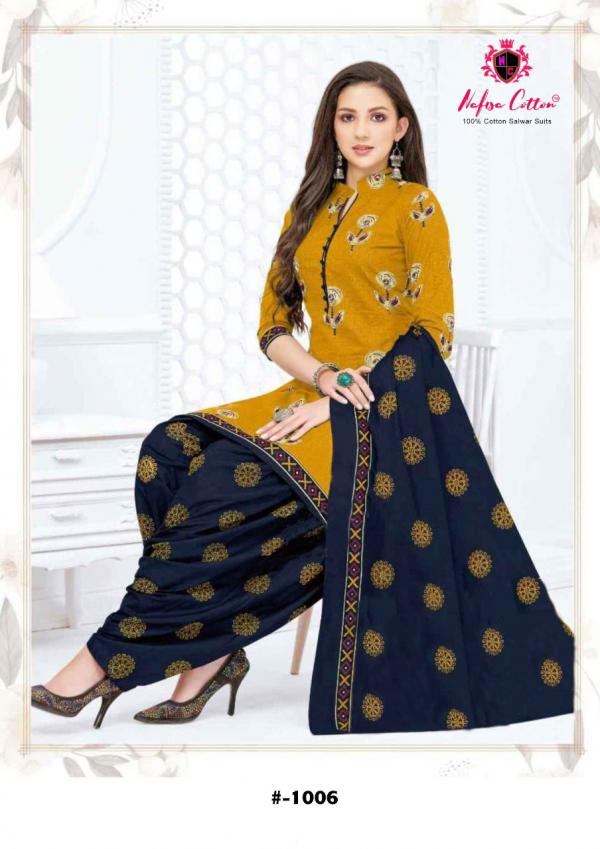 Nafisa Seven StarIndo Cotton Desiner patiyala Dress Material